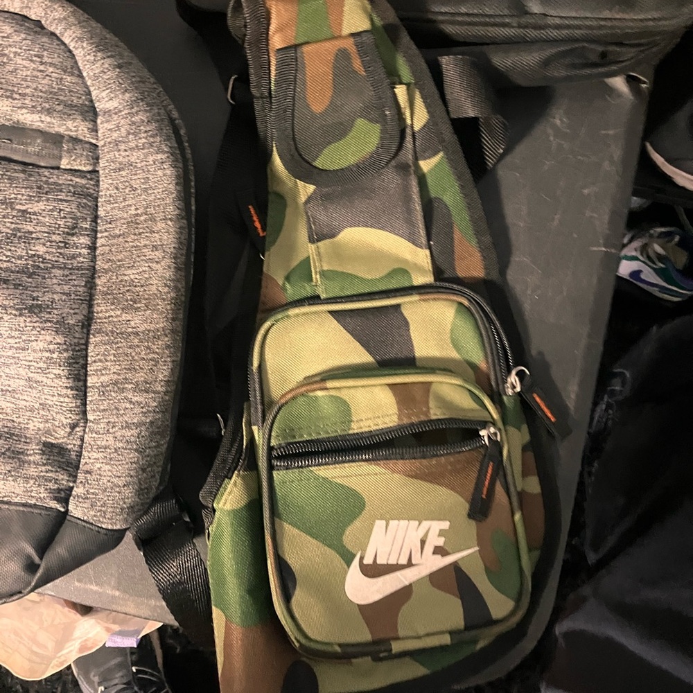 Nike Green Camouflage Belt Bag